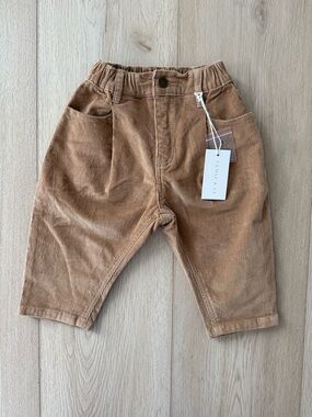 Jamie Kay Corduroy Kids Trousers - Tan Brown